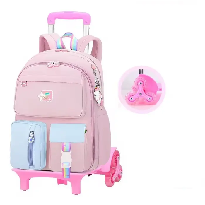 Filles école chariot sac roulant sac à dos sac