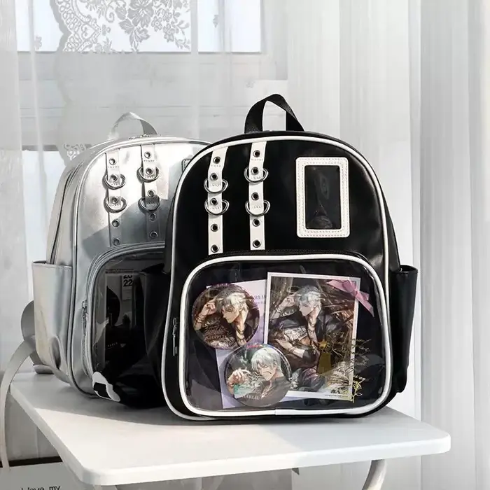 Y2K mignon Mini sac à dos femmes Kawaii Ita sac doux fille sac à dos Transparent bricolage personnalité affichage sac à dos Lolita sac à bandoulière