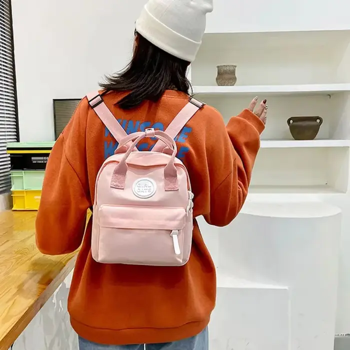 Sacs à dos pour enfants 2022 nouveau sac d'école pour filles rétro femmes Mini sac à dos mode couleur unie petits