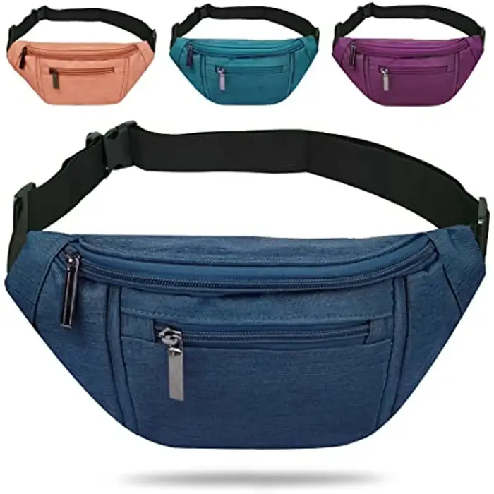 Sac banane unisexe, sac de ceinture pour voyage
