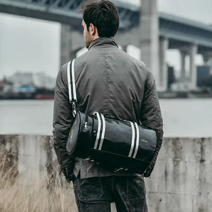 Sac de sport en cuir PU pour hommes