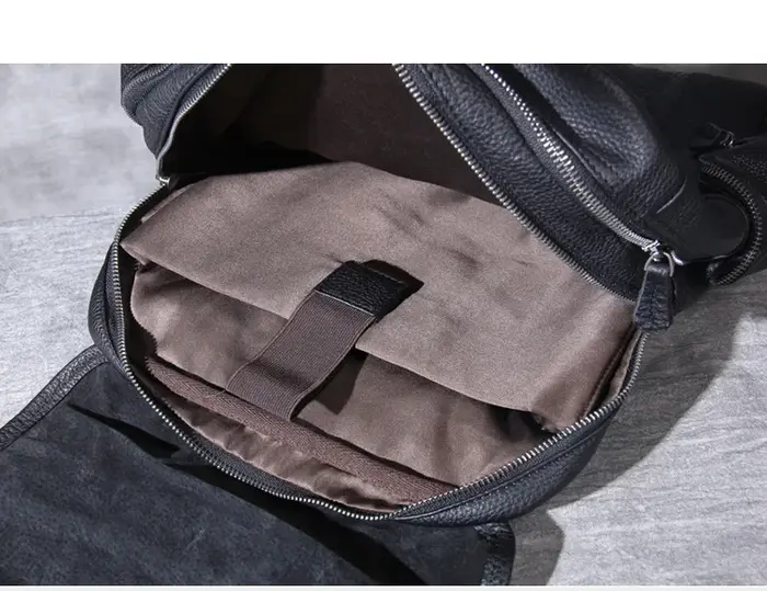 La première couche en cuir hommes sac à dos sac à bandoulière voyage grande capacité sacs à dos pour ordinateur portable cartable décontracté Original mâle