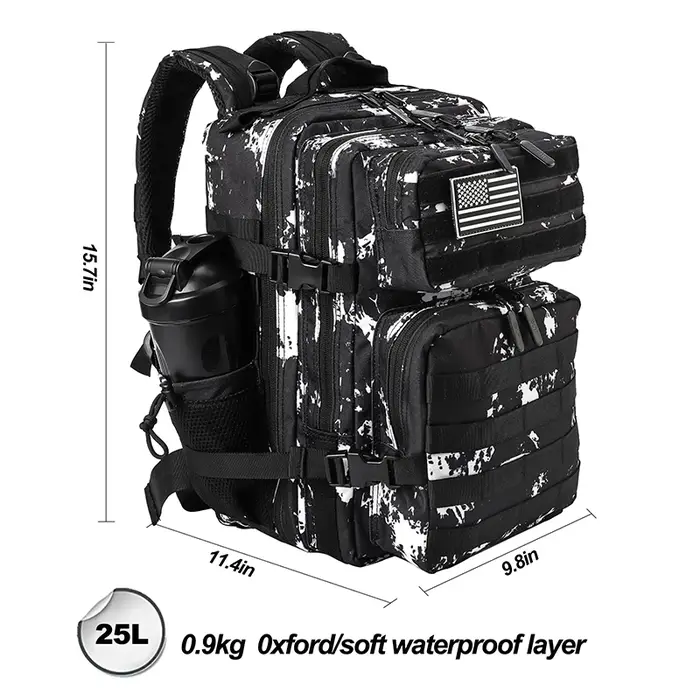 LHI 25L sac à dos tactique sac de GYM pour femmes école Fitness Sports Camping en plein air randonné