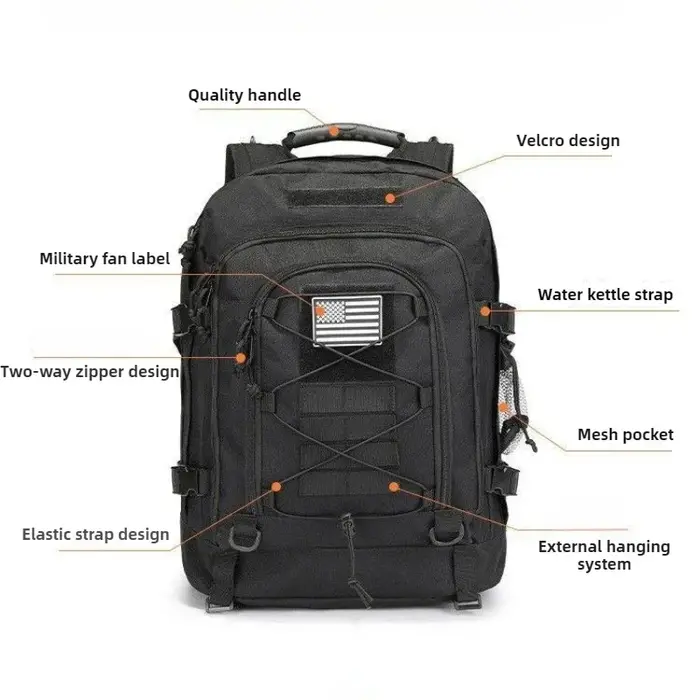 60L militaire tactique sac à dos armée Molle assaut sac à dos voyage en plein air randonnée sacs à dos Camping chasse Mochila Hombre