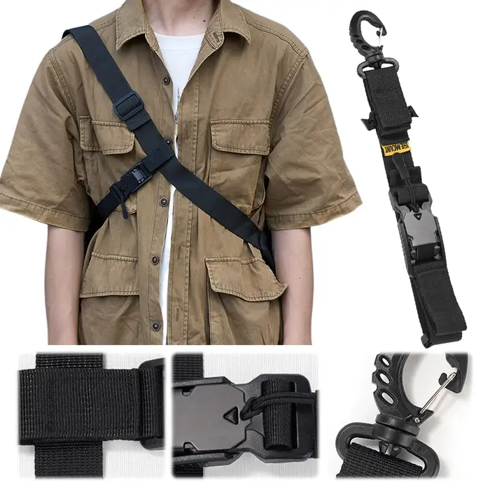 Sangle de stabilisation auxiliaire à trois points pour sac à dos