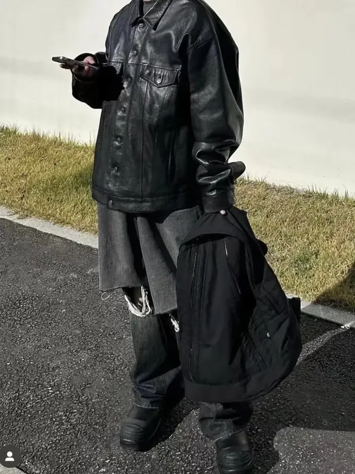 Sac à Dos en Toile Noire Unisexe