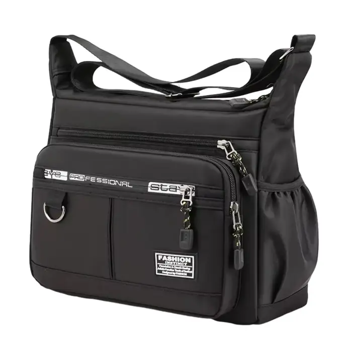 Sac à bandoulière Oxford de luxe pour homme, grande capacité, décontracté, multi-poches, sac message