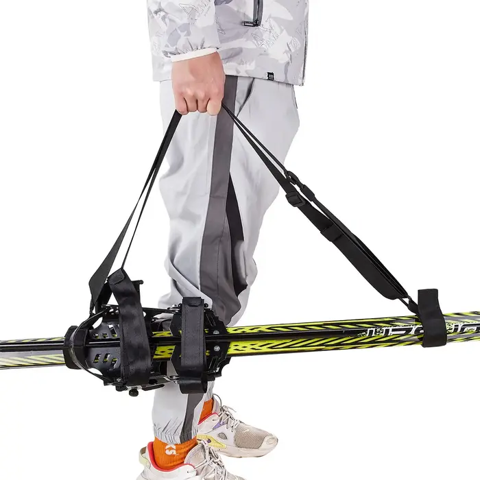 Ski bandoulière réglable sac à dos de Ski transporteur Ski sangle de transport pour hommes femmes et enfants