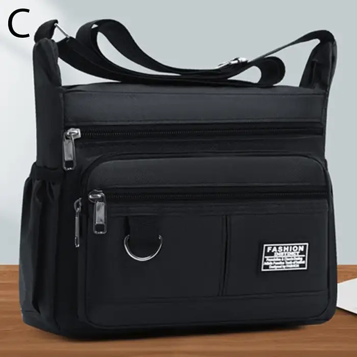 Oxford-Sac à Bandoulière Multicouche pour Homme