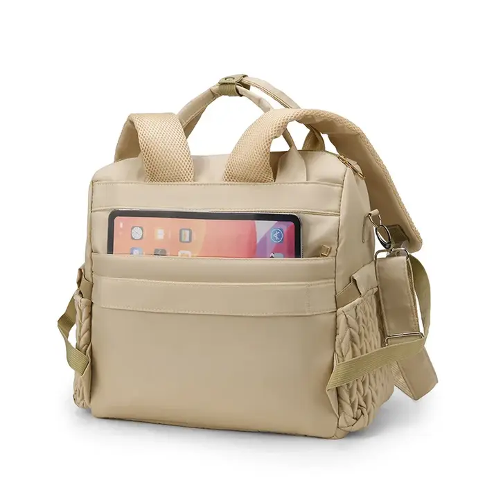 Sac à dos pour couches, sacs à langer multifonctionnels, sac à dos de voyage avec sangles pour poussette et étui pour sucette, unisexe et élégant