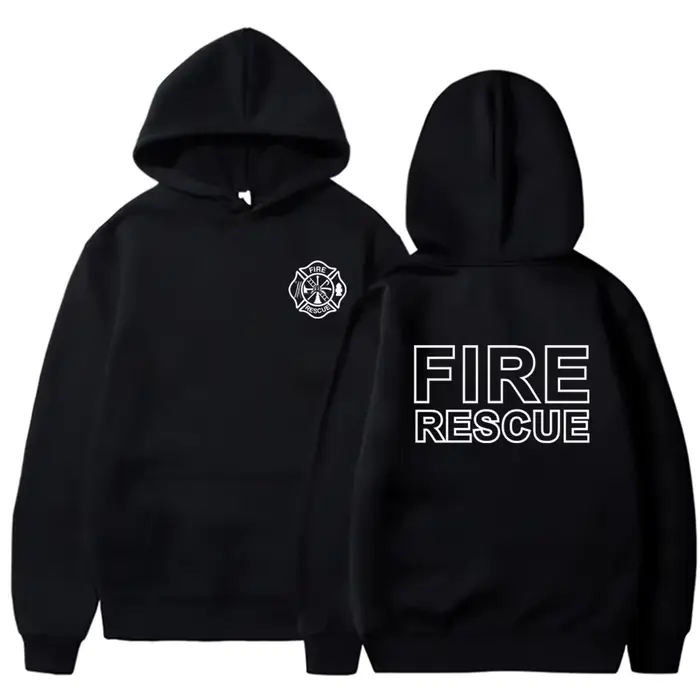 Sweat à capuche de pompier de sauvetage en cas d'incendie sweat-shirt