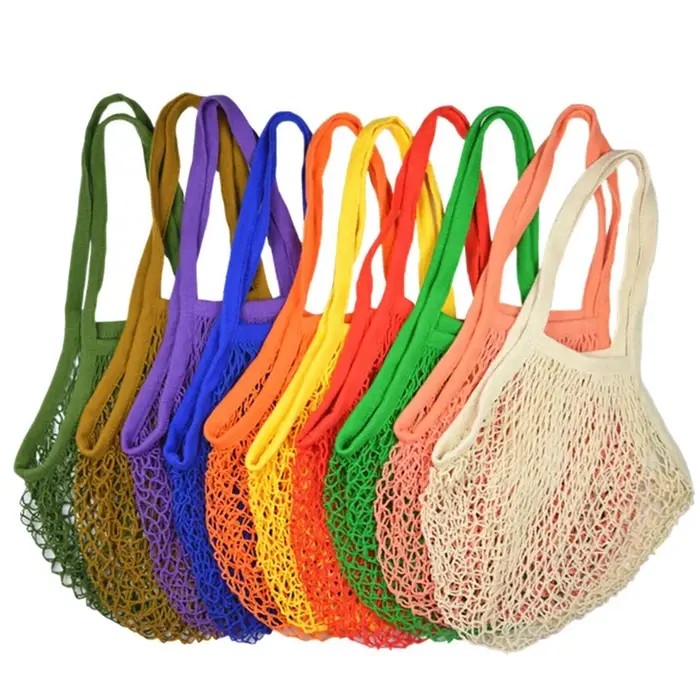 Sac à main en filet de coton lavable