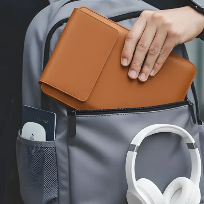 Sac intérieur en cuir pour ordinateur portable 14/16 pouces
