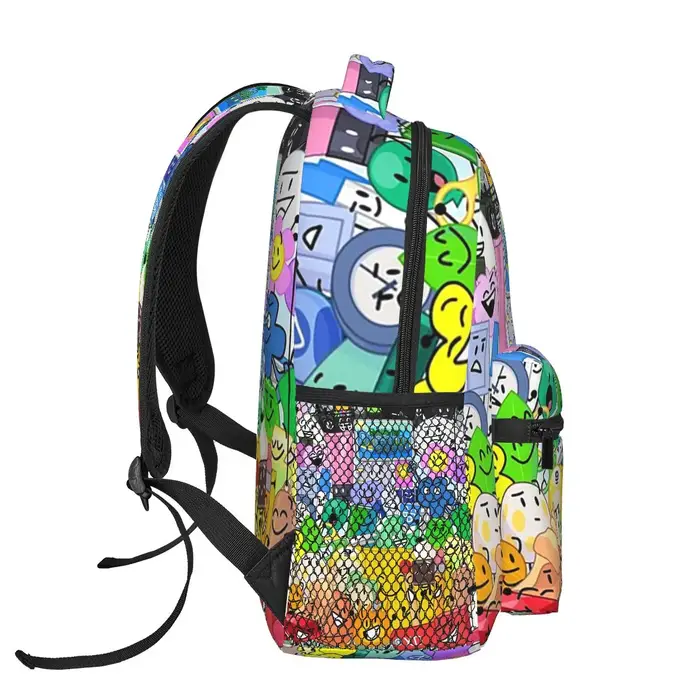 BFDI groupe photo sac à dos offre spéciale sac à dos grande capacité garçons filles BookBag sac d'école sacs à bandoulière pour hommes femmes
