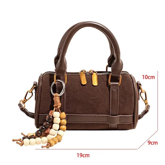 Mini petit sac femmes 2025 polyvalent hiver daim cuir épaule sac à bandoulière dames concepteur Boston sac à main sac à café