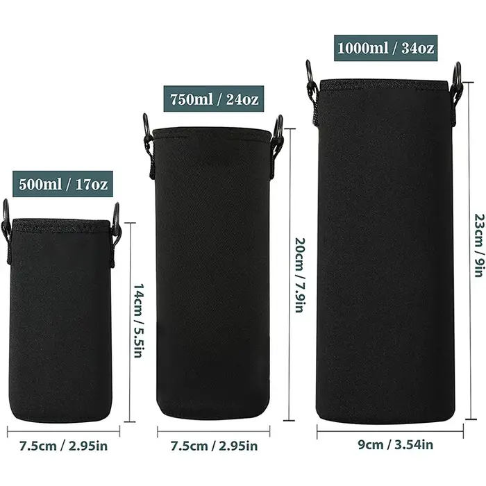 Étui pour bouteille d'eau de sport 750ML/1000ML/1500ML