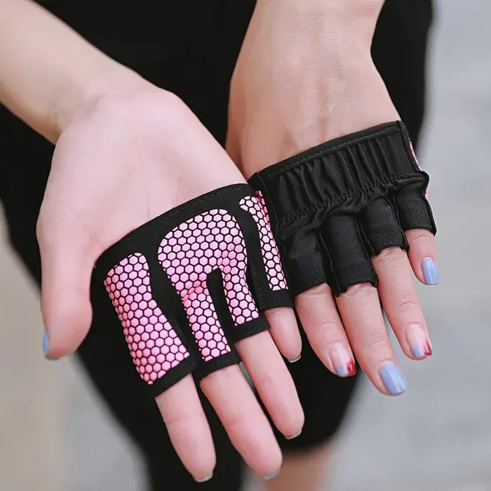 Gants de gymnastique demi-doigt pour hommes et femmes, pour Crossfit, entraînement, musculation, protection des mains