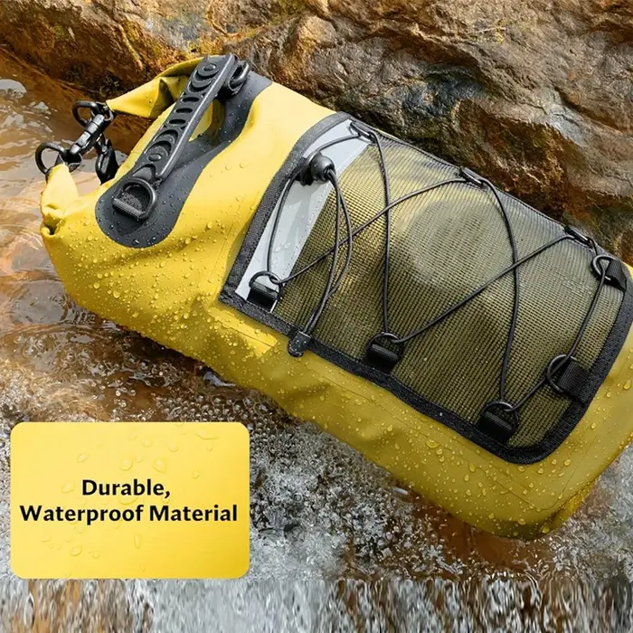 Sac étanche multifonctionnel pour l'extérieur – Bâche en PVC flottante avec détails réfléchissants pour le camping
