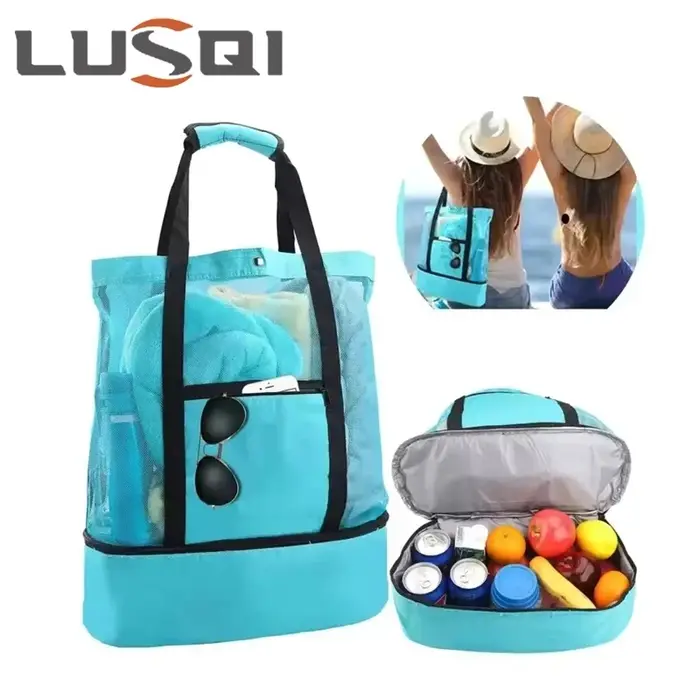 LUSQI Lot de 3 sacs de courses imperméables grande capacité
