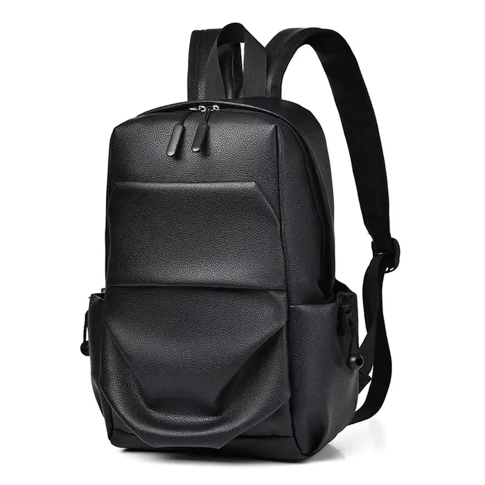 Sac à dos imperméable en cuir Pu pour hommes pour les déplacements et les voyages sacs d'école mochila hombre mini