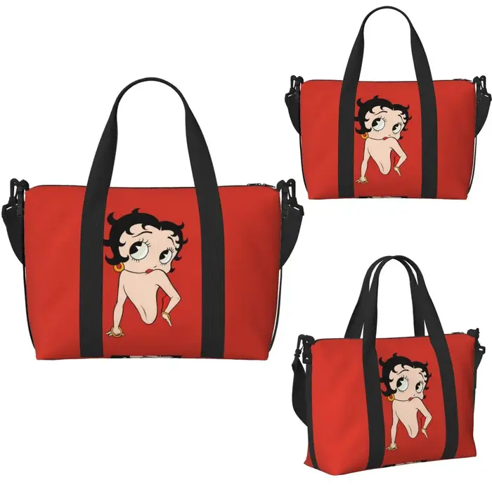 Sac de voyage de plage personnalisé Cartoon Girl B-Bettys