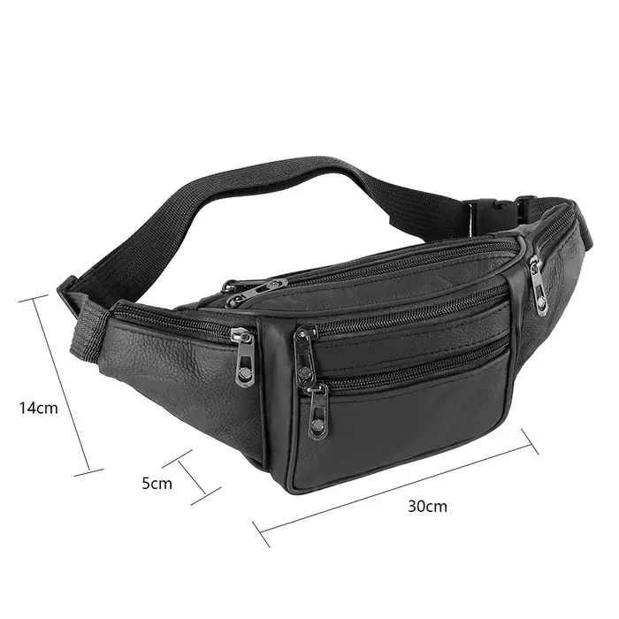 Sacs banane pour femmes et hommes, sac de ceinture à la mode avec 7 poches zippées, ceinture réglabl