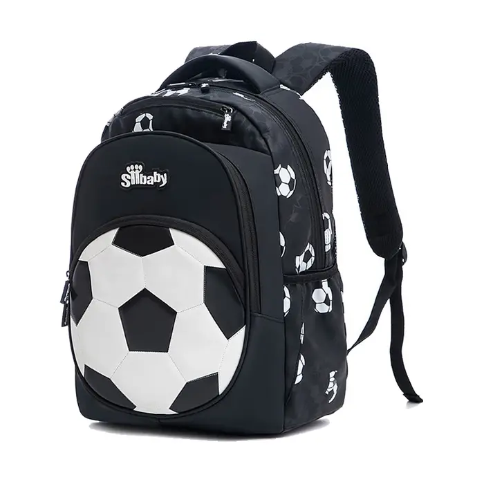 Sac à dos de football, sac à dos de sport de grande capacité, plusieurs compartiments, motif de foot