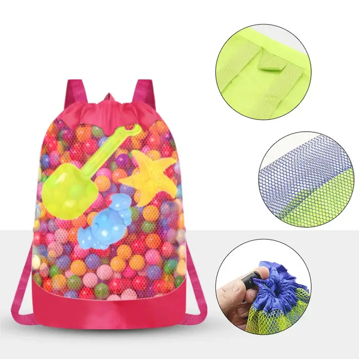 Sac de plage pliable et Portable en maille