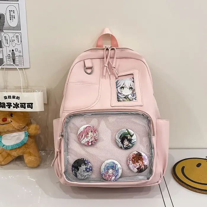 Sac à dos de style universitaire japonais tendance pour étudiants, sac à dos grande capacité pour fe