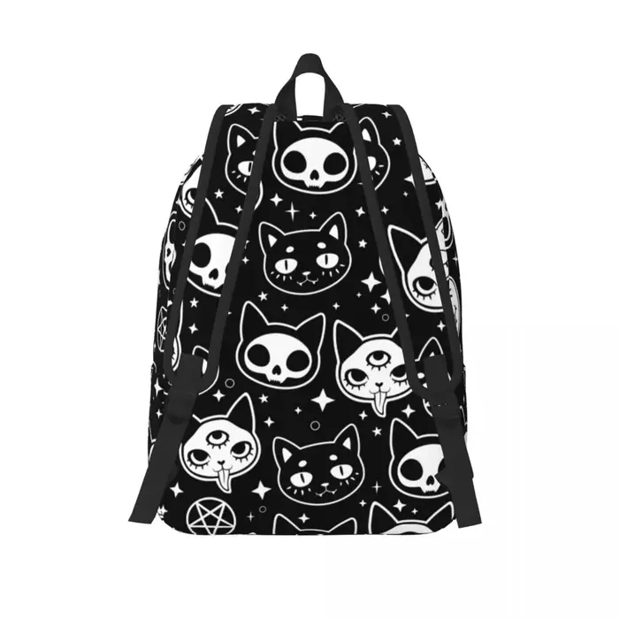 Sac à dos chat magique sorcellerie pour garçon et fille, sac à dos d'école pour enfants, sac de jour préscolaire primaire, cadeau