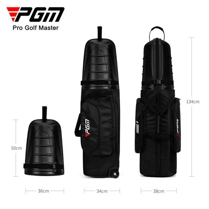 Sacs de voyage de golf PGM pour les compagnies aériennes avec roulettes, coque rigide supérieure et 