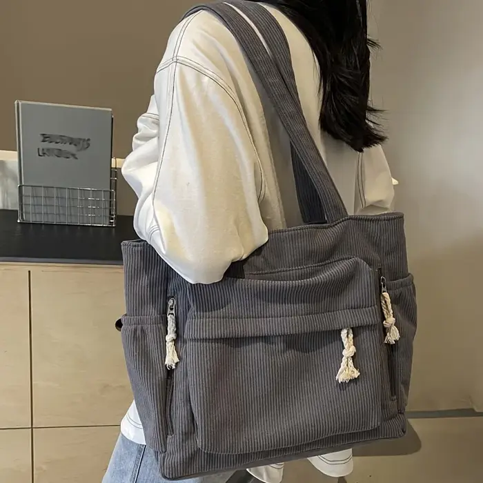 Sac à bandoulière en velours côtelé Travel Master
