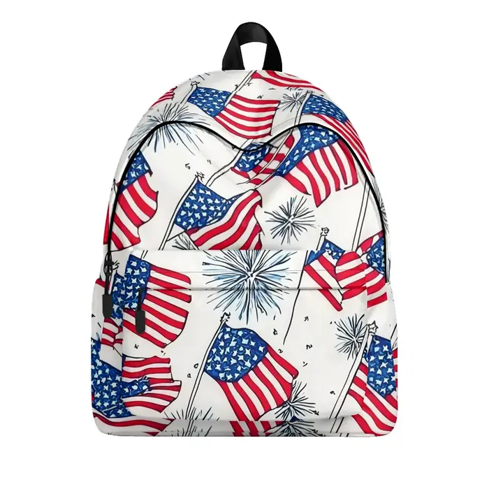 Sac à dos imprimé à rayures étoiles patriotiques