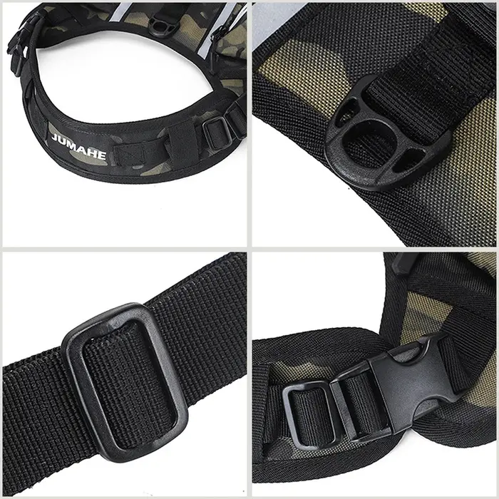Sac à dos pour chiens moyens et grands, sacoche de dégager DulsFP avec poche latérale de sécurité pour le camping, sac glaDog pour le voyage