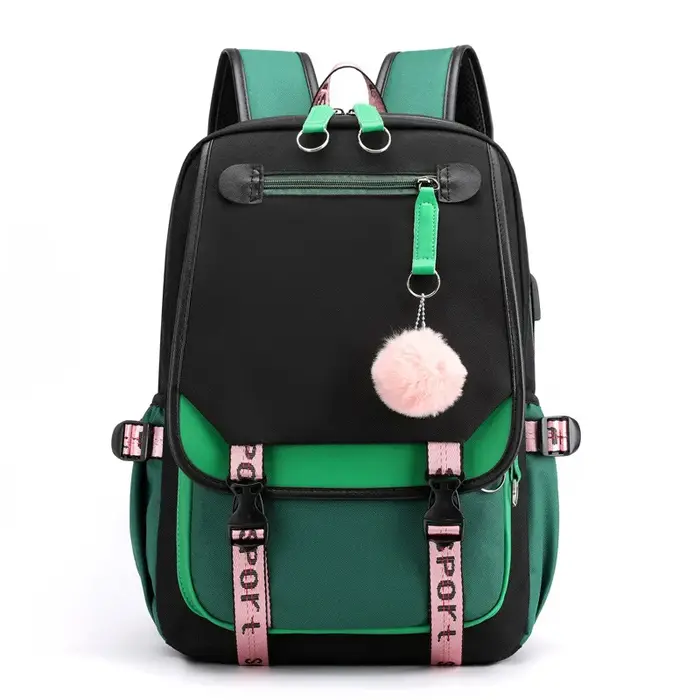 Style coréen lycée sac à dos pour adolescente mode noir blanc étudiant filles sac à dos cartable mignon livre sac