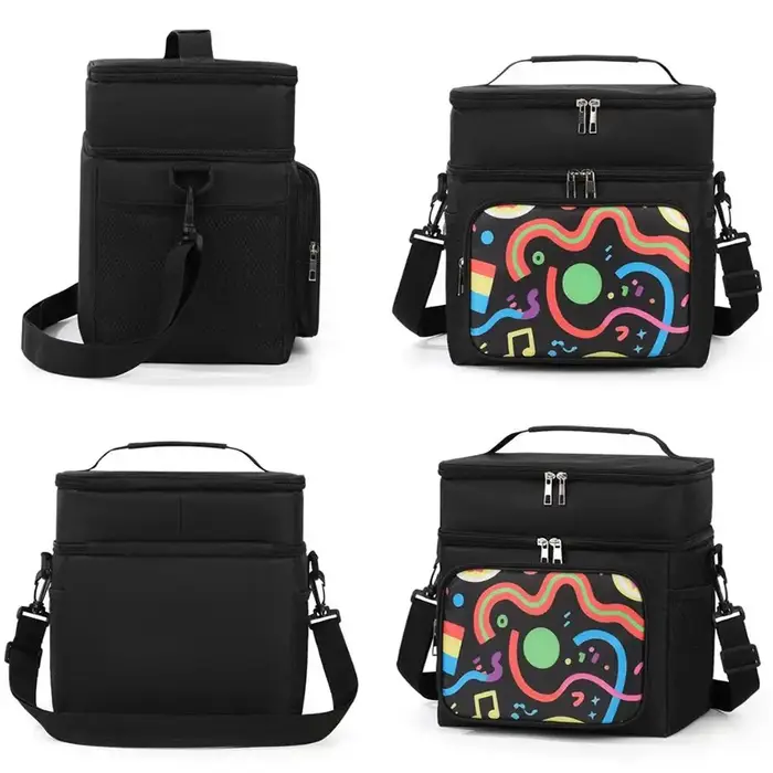 Sac à dos isotherme imprimé double couche grande capacité