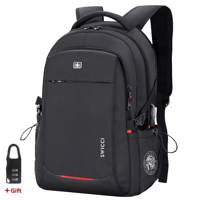 Ravel 16 17.3 pouces ordinateur portable suisse sac à dos USB charge antivol bagages d'affaires sac 
