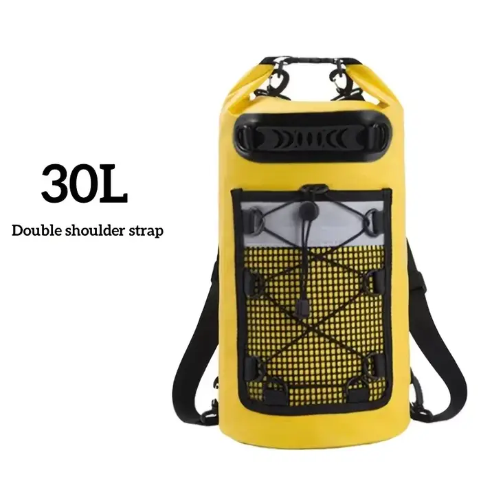 Sac à dos imperméable portable d'une capacité de 30 litres pour les activités de kayak, de rafting,