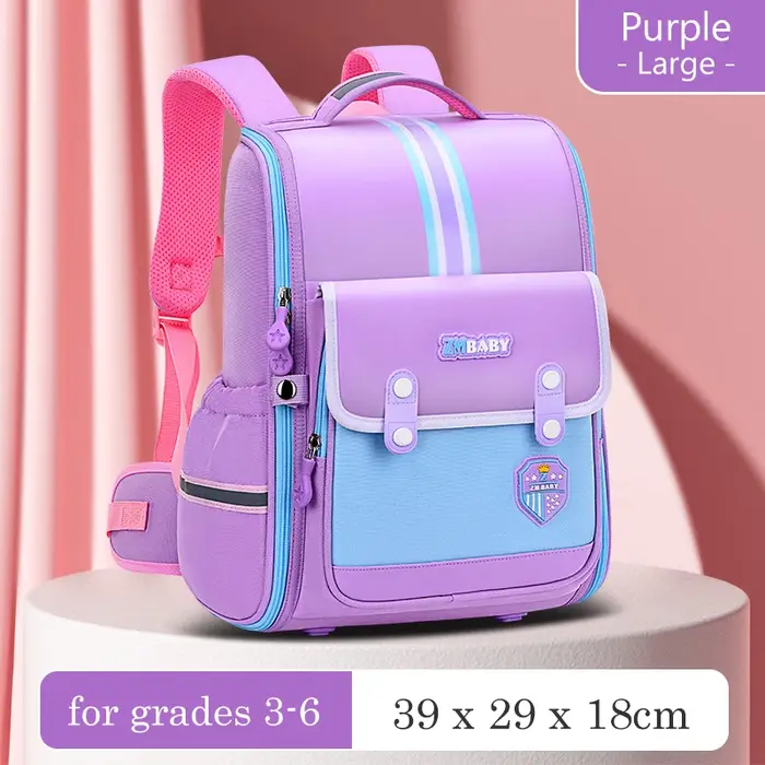Sac à dos scolaire léger de style britannique pour garçons et filles