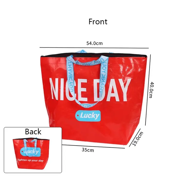 Sac de courses réutilisable tissé imperméable