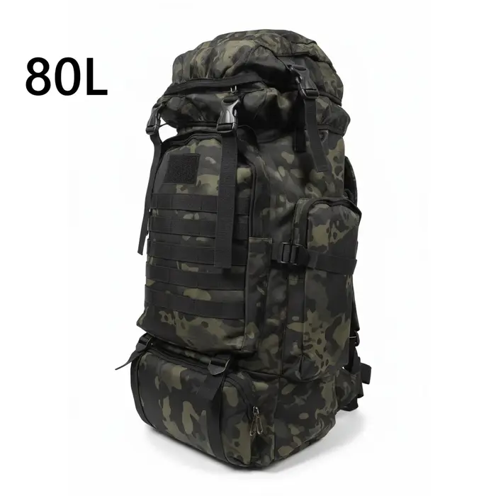 80L/100L sac d'alpinisme sac d'escalade sacs à dos tactiques grand sac à dos en plein air randonnée