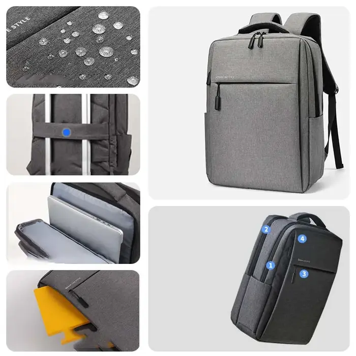 Sac à dos pour ordinateur portable 17.3 pouces sacs à dos de voyage de grande capacité sac