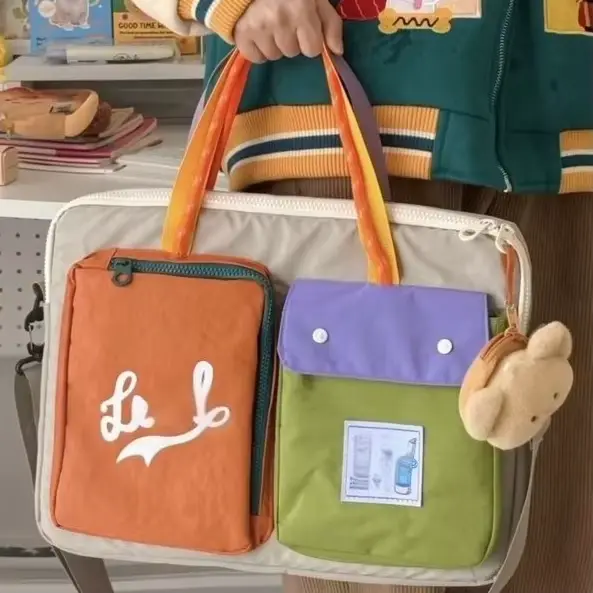 Sac de rangement pour ordinateur portable coloré et mignon