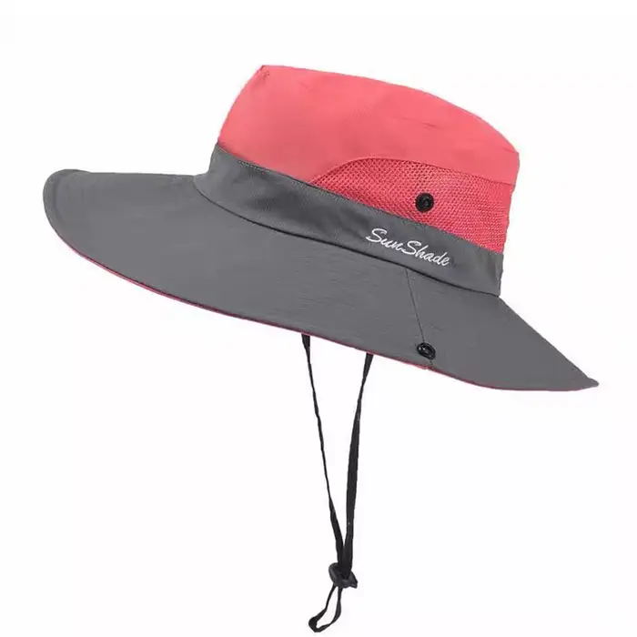 Chapeau de randonnée à large bord pour hommes, chapeau d'été pour l'extérieur, Cowboy occidental, ra