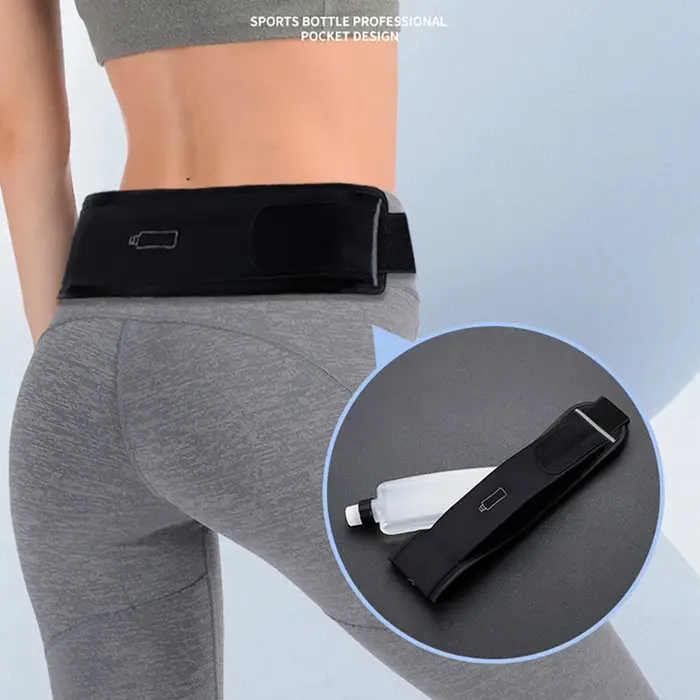 Sac de taille avec ceinture de course avec bouteille d'eau