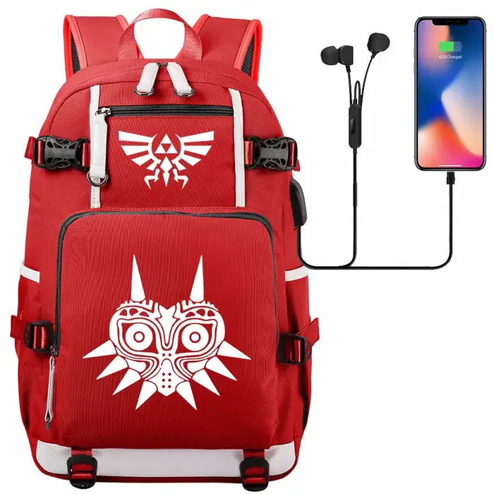 Zeldas Mochila USB grande capacité étudiant cartables femmes hommes ordinateur portable voyage sac à dos garçons filles enfants retour à l'école livre sacs