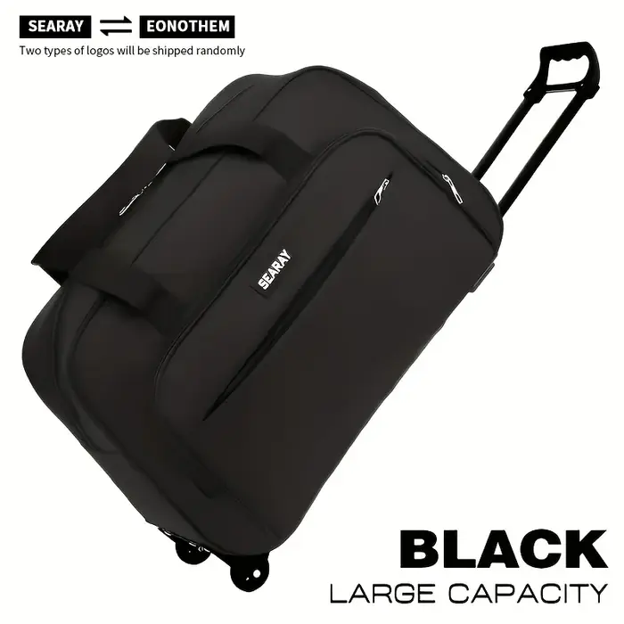 Sac de voyage avec poignée et roulettes, bagage pliable de grande capacité, adapté aux voyages, aux