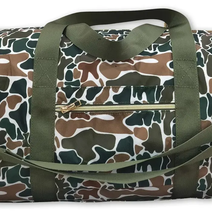Sac de voyage camouflage marron