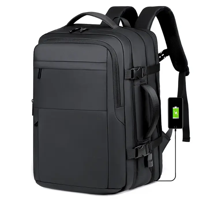 Sac à dos extensible hydrofuge avec compression sous vide