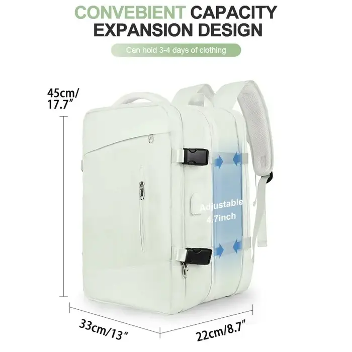 Sac à Dos de Voyage Extensible pour Homme et Femme